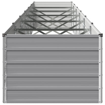 Raised Garden Bed Grey 600 x 80 x 55 cm cold-rolled steel