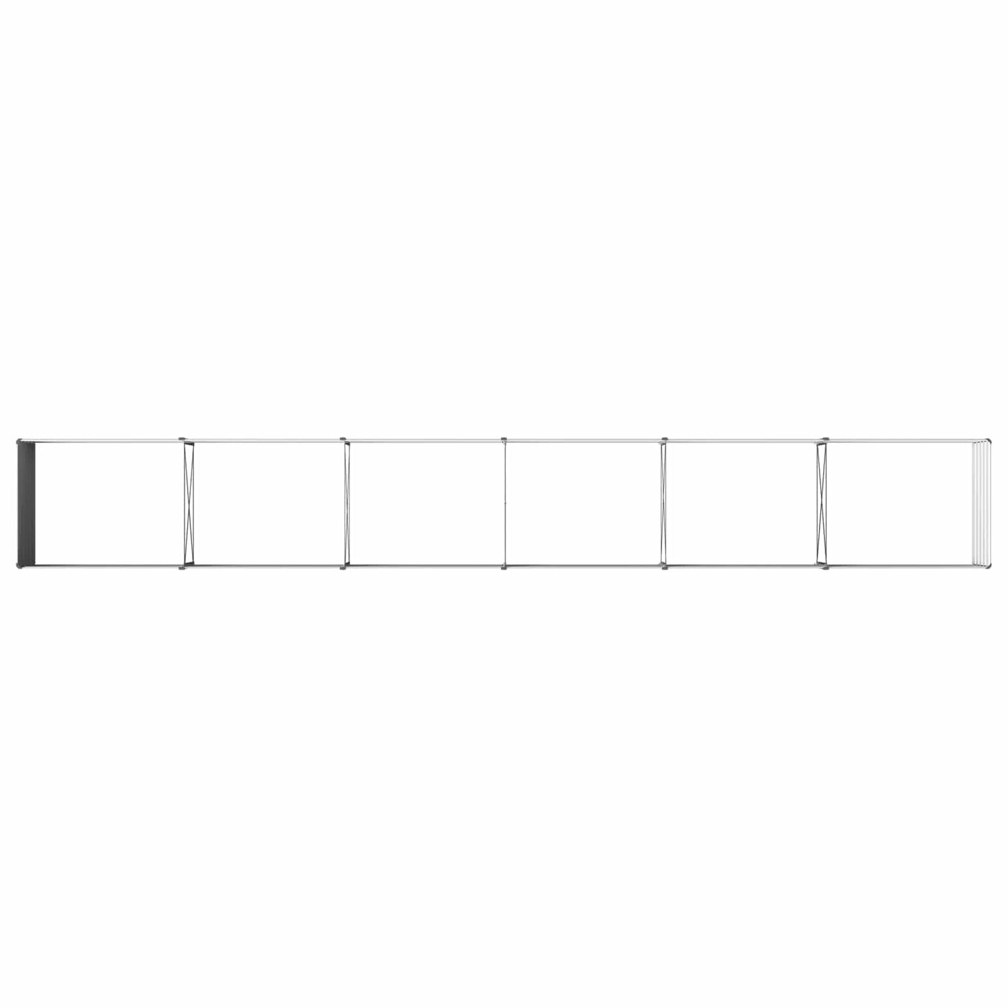 Raised Garden Bed Grey 600 x 80 x 55 cm cold-rolled steel