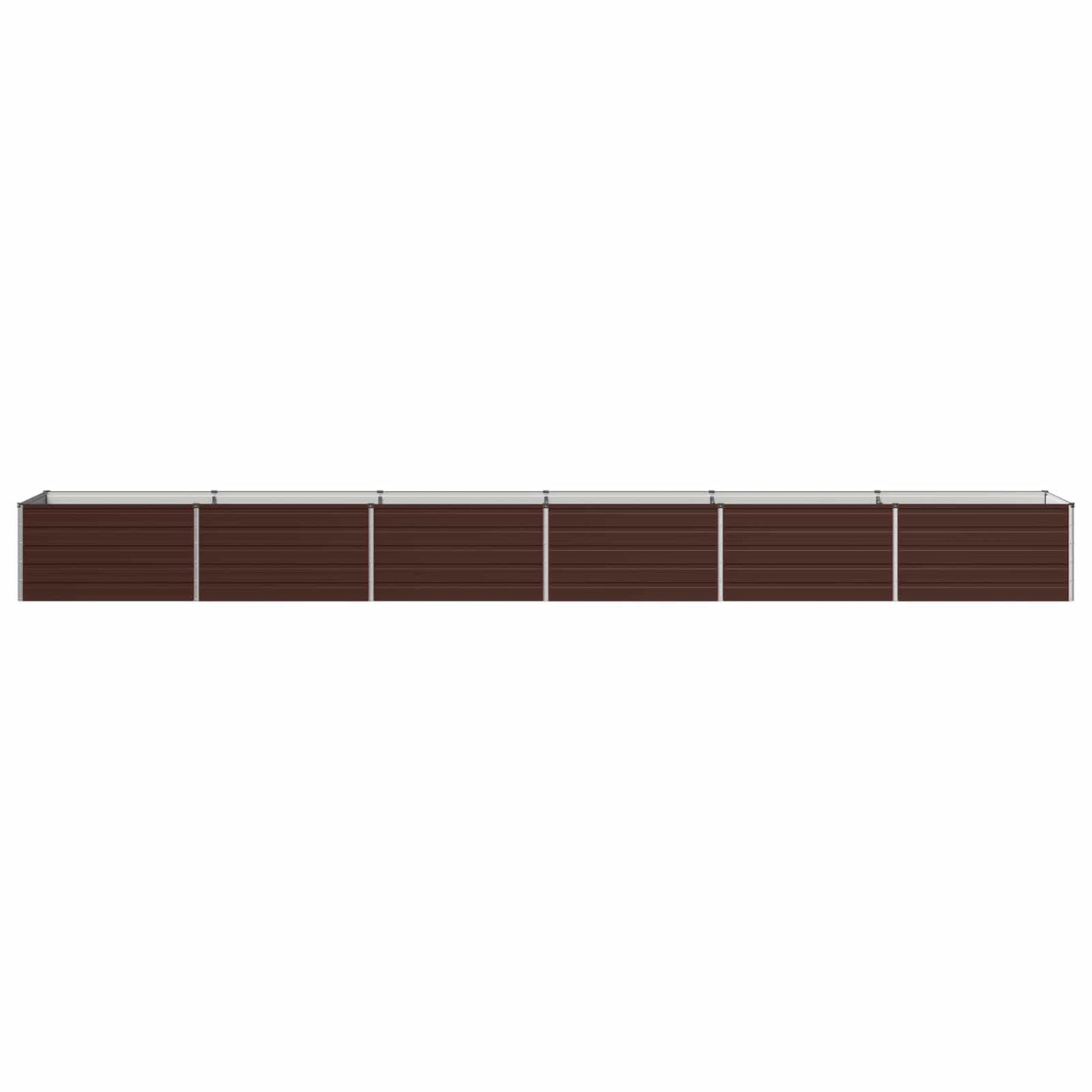 Raised Garden Bed Brown 600 x 80 x 55 cm cold-rolled steel