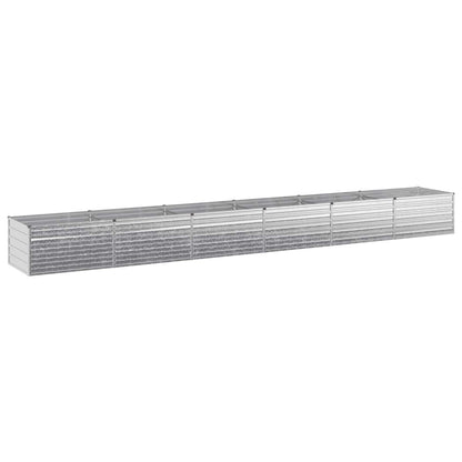 Raised Garden Bed Silver 600 x 80 x 55 cm galvanized