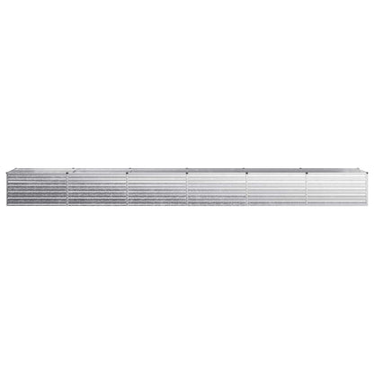 Raised Garden Bed Silver 600 x 80 x 55 cm galvanized