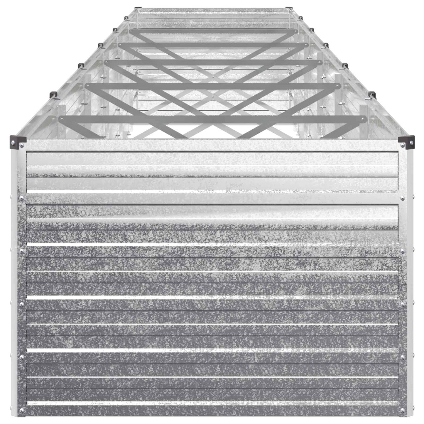 Raised Garden Bed Silver 600 x 80 x 55 cm galvanized