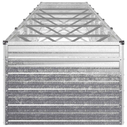 Raised Garden Bed Silver 600 x 80 x 55 cm galvanized