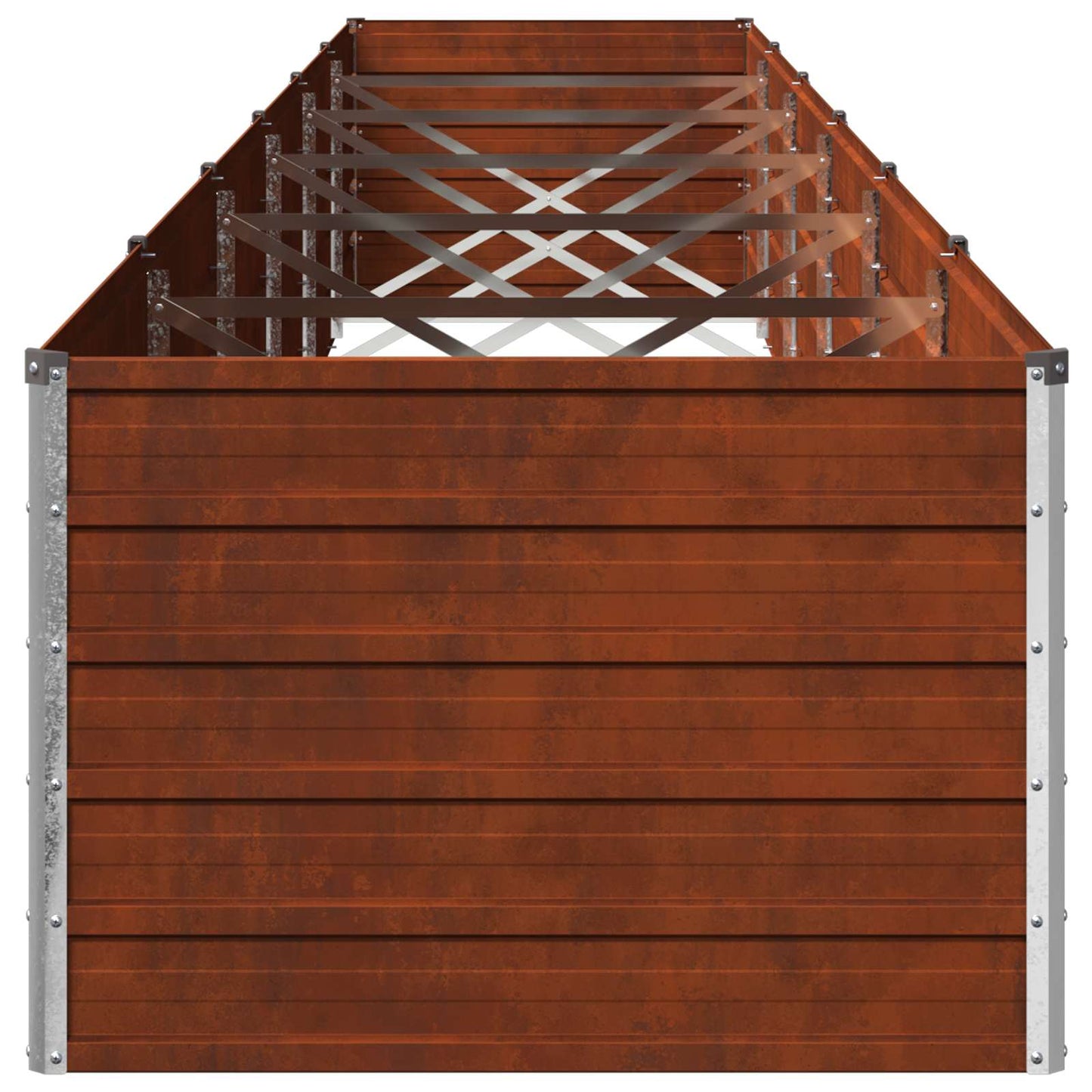 Raised Garden Bed Rusty 600 x 80 x 55 cm corton
