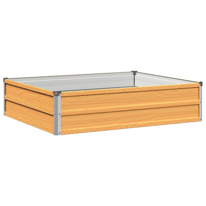 Raised Garden Bed Natural 100 x 80 x 24 cm cold-rolled steel