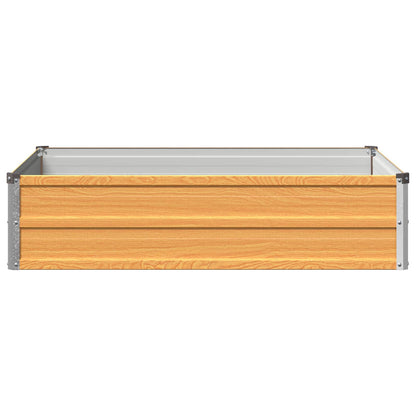 Raised Garden Bed Natural 100 x 80 x 24 cm cold-rolled steel