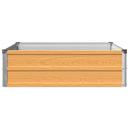 Raised Garden Bed Natural 100 x 80 x 24 cm cold-rolled steel