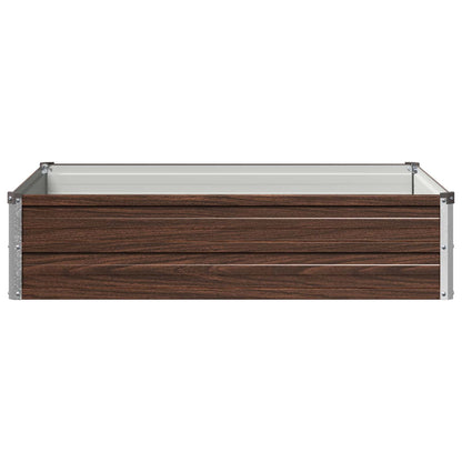 Raised Garden Bed Black 100 x 80 x 24 cm cold-rolled steel