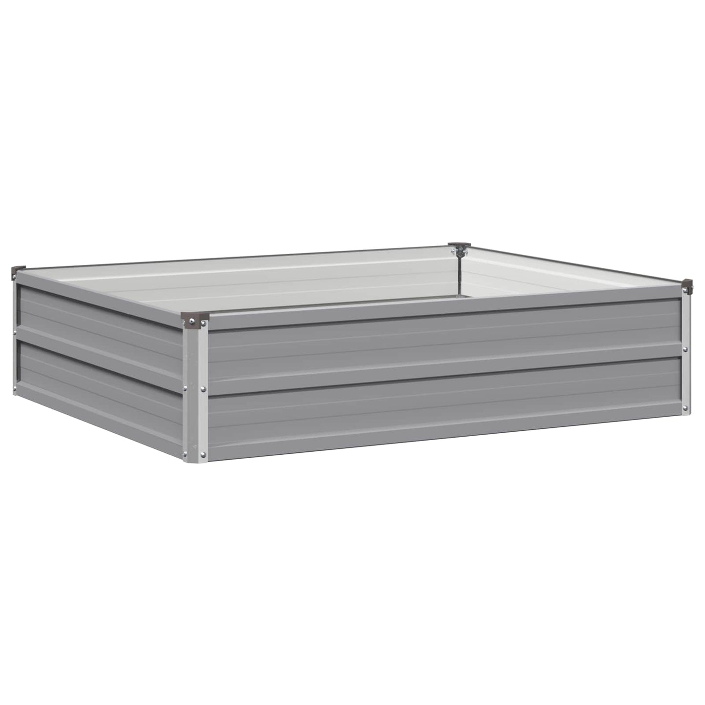Raised Garden Bed Grey 100 x 80 x 24 cm cold-rolled steel