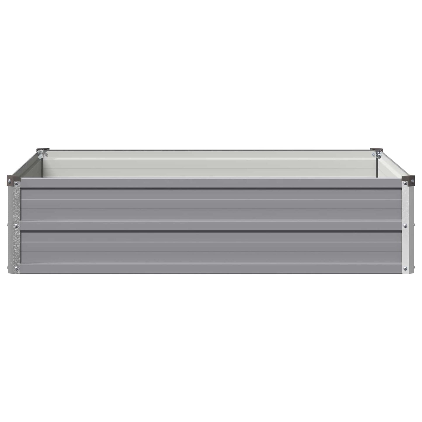 Raised Garden Bed Grey 100 x 80 x 24 cm cold-rolled steel