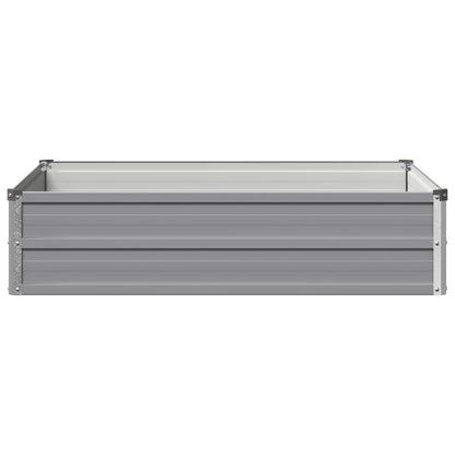 Raised Garden Bed Grey 100 x 80 x 24 cm cold-rolled steel