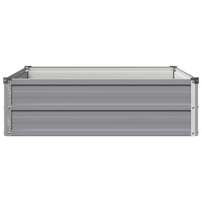 Raised Garden Bed Grey 100 x 80 x 24 cm cold-rolled steel