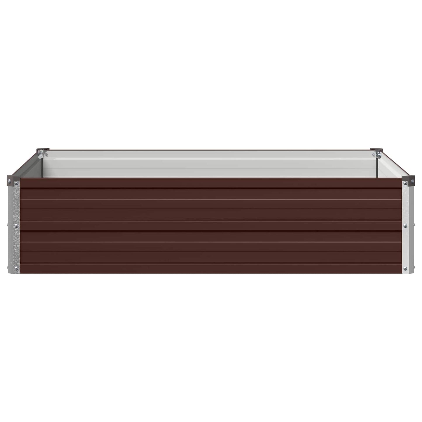 Raised Garden Bed Brown 100 x 80 x 24 cm cold-rolled steel