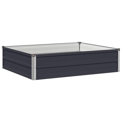 Raised Garden Bed Anthracite 100 x 80 x 24 cm cold-rolled steel