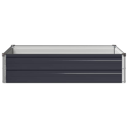 Raised Garden Bed Anthracite 100 x 80 x 24 cm cold-rolled steel