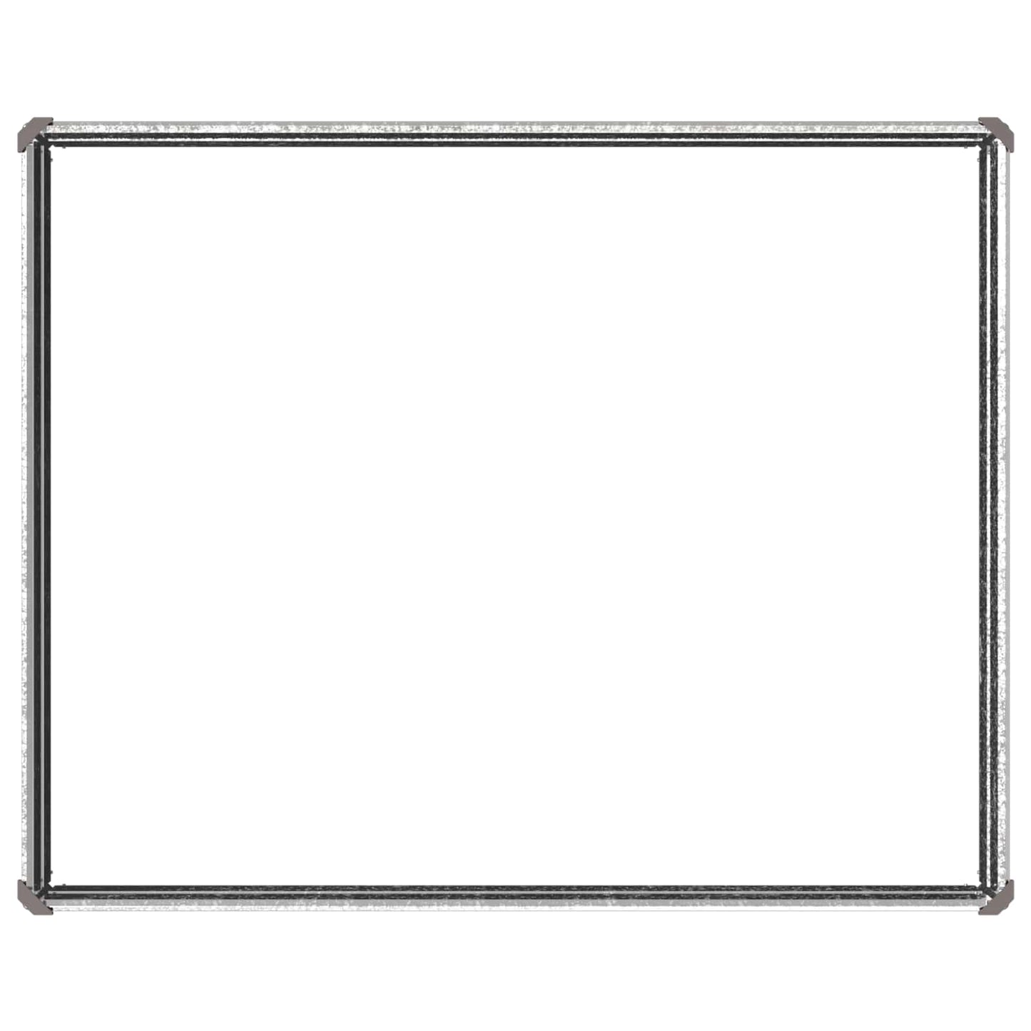 Raised Garden Bed Silver 100 x 80 x 24 cm galvanized
