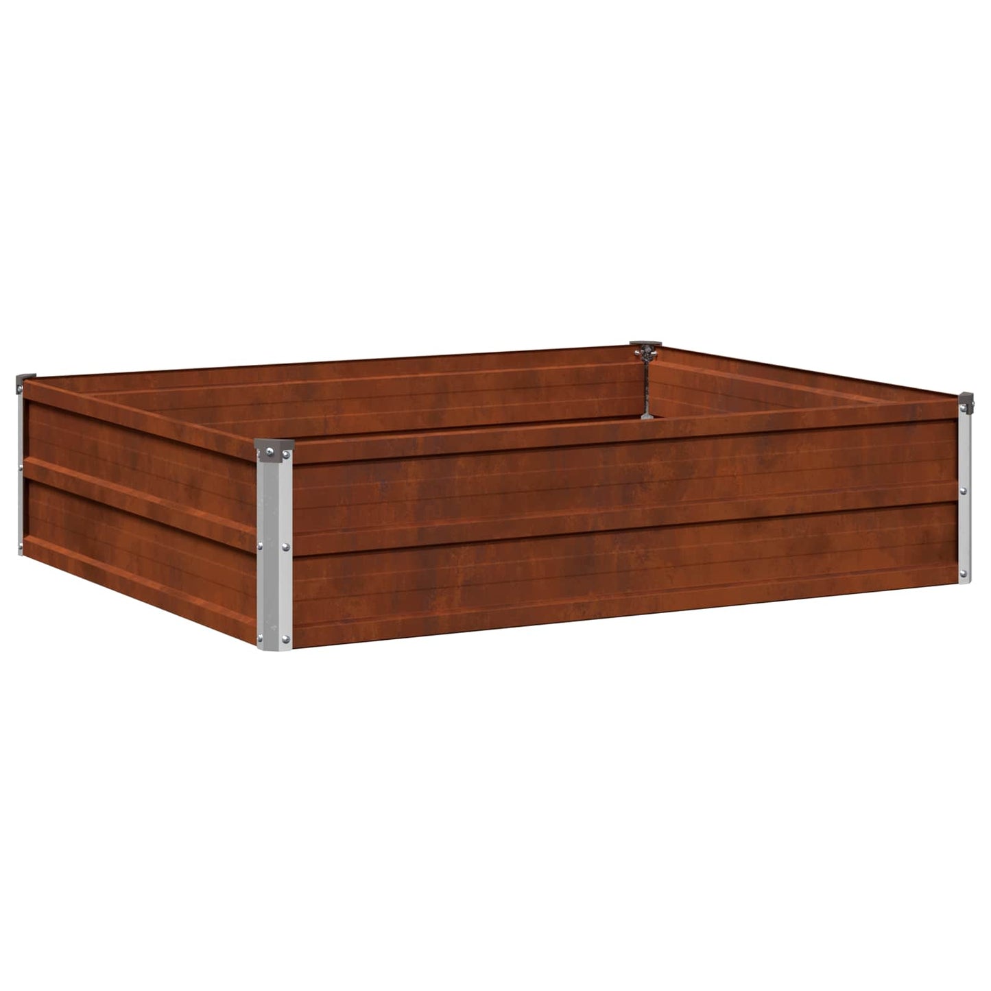 Raised Garden Bed Rusty 100 x 80 x 24 cm corton