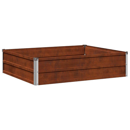 Raised Garden Bed Rusty 100 x 80 x 24 cm corton