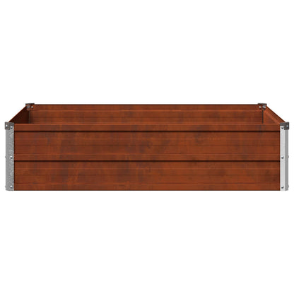 Raised Garden Bed Rusty 100 x 80 x 24 cm corton