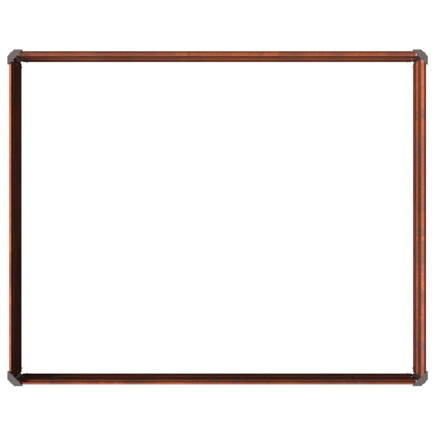 Raised Garden Bed Rusty 100 x 80 x 24 cm corton