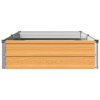 Raised Garden Bed Natural 160 x 80 x 24 cm cold-rolled steel