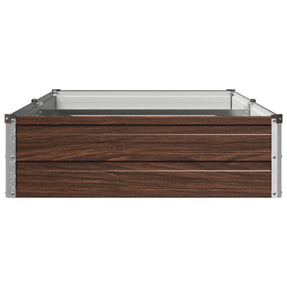 Raised Garden Bed Black 160 x 80 x 24 cm cold-rolled steel
