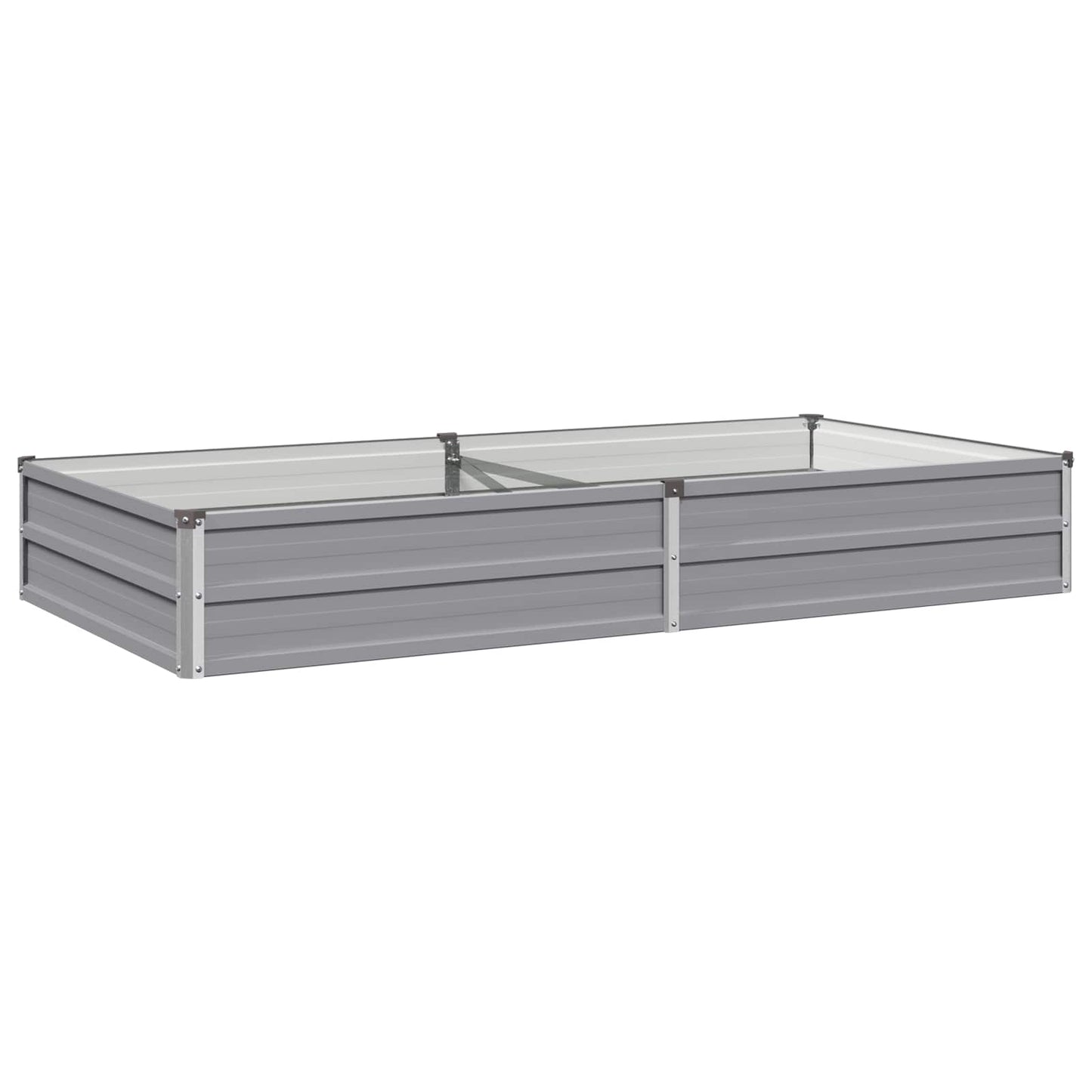 Raised Garden Bed Grey 160 x 80 x 24 cm cold-rolled steel