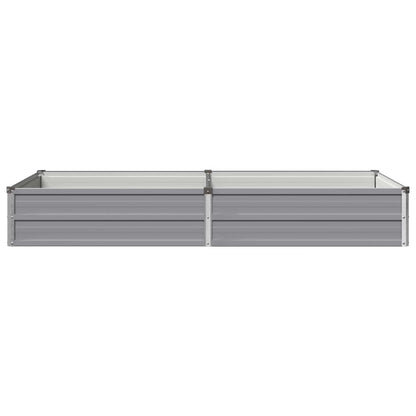 Raised Garden Bed Grey 160 x 80 x 24 cm cold-rolled steel