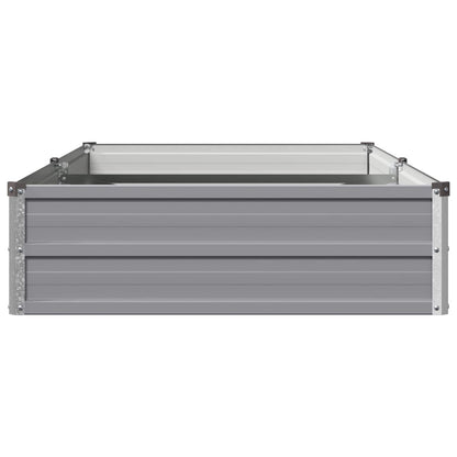 Raised Garden Bed Grey 160 x 80 x 24 cm cold-rolled steel