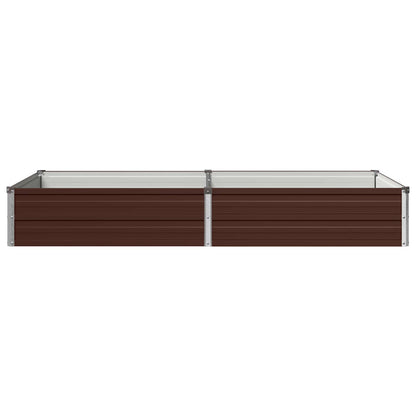Raised Garden Bed Brown 160 x 80 x 24 cm cold-rolled steel