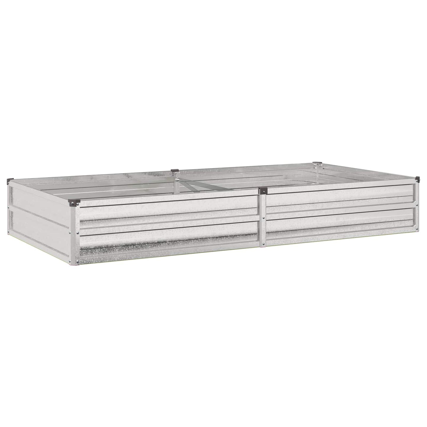 Raised Garden Bed Silver 160 x 80 x 24 cm galvanized