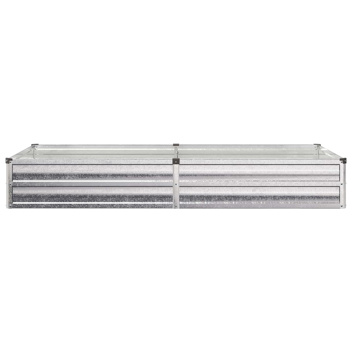Raised Garden Bed Silver 160 x 80 x 24 cm galvanized
