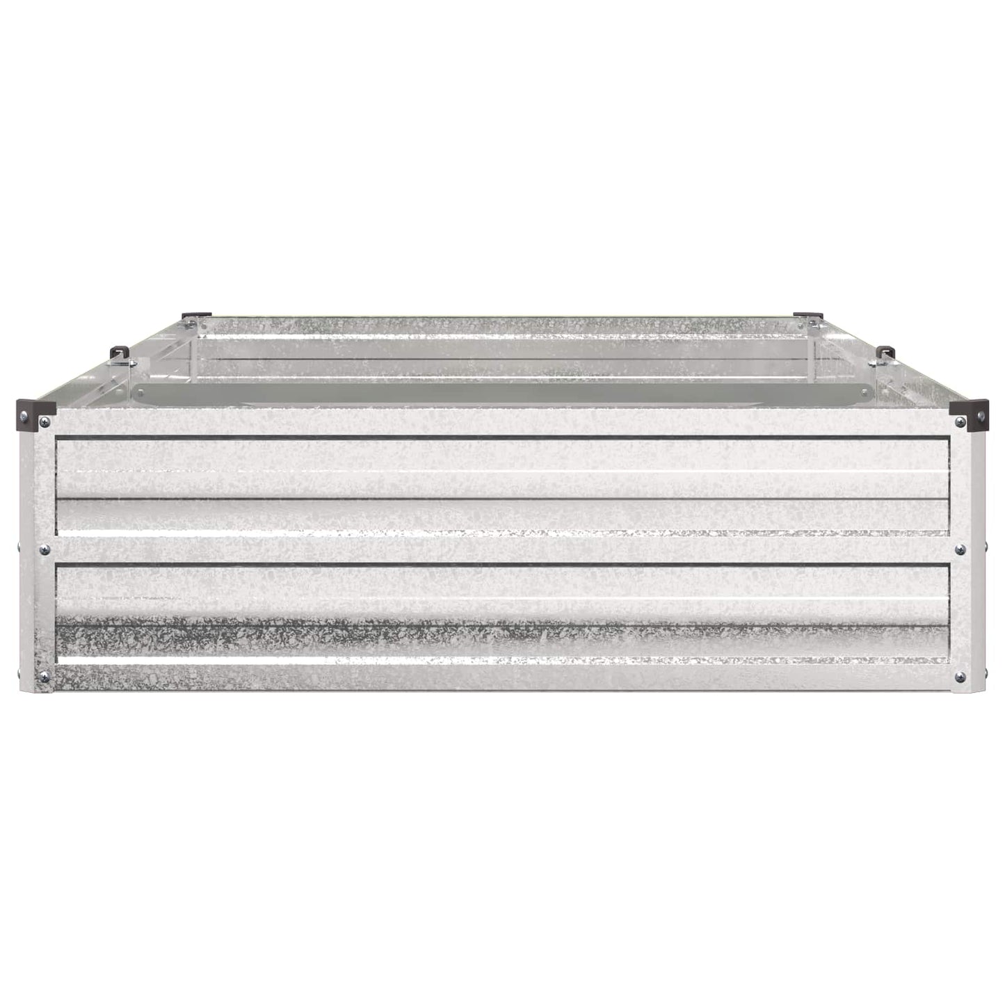 Raised Garden Bed Silver 160 x 80 x 24 cm galvanized