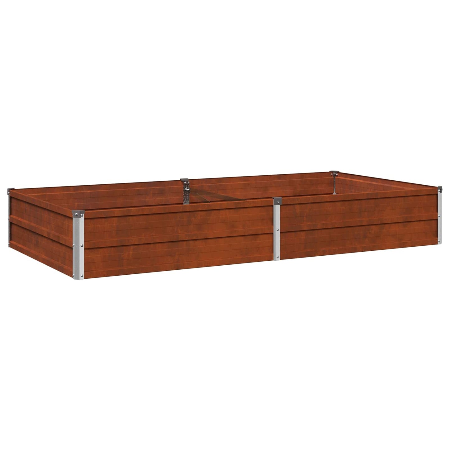 Raised Garden Bed Rusty 160 x 80 x 24 cm corton