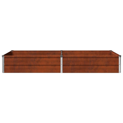Raised Garden Bed Rusty 160 x 80 x 24 cm corton
