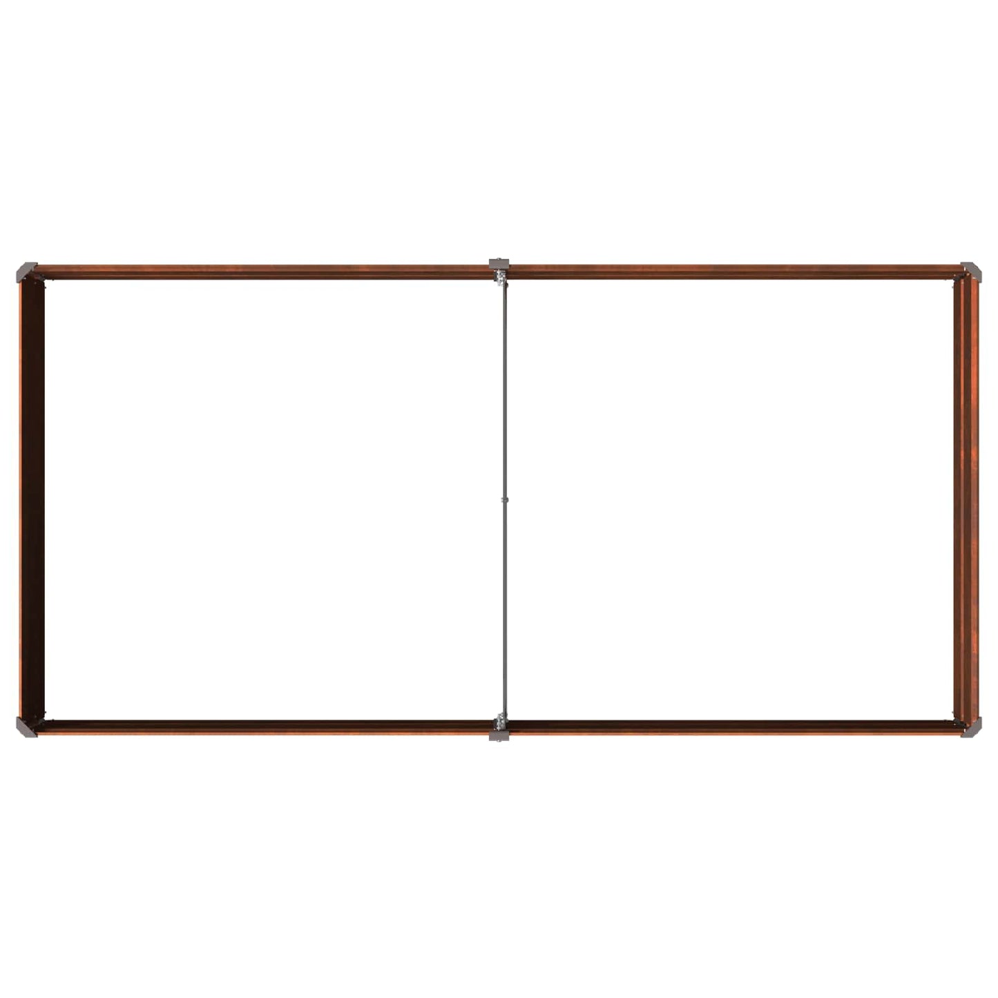 Raised Garden Bed Rusty 160 x 80 x 24 cm corton