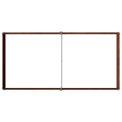 Raised Garden Bed Rusty 160 x 80 x 24 cm corton