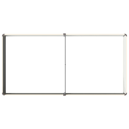 Raised Garden Bed Ivory 160 x 80 x 24 cm cold-rolled steel