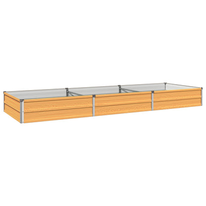 Raised Garden Bed Natural 240 x 80 x 24 cm cold-rolled steel