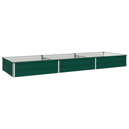 Raised Garden Bed Green 240 x 80 x 24 cm cold-rolled steeel