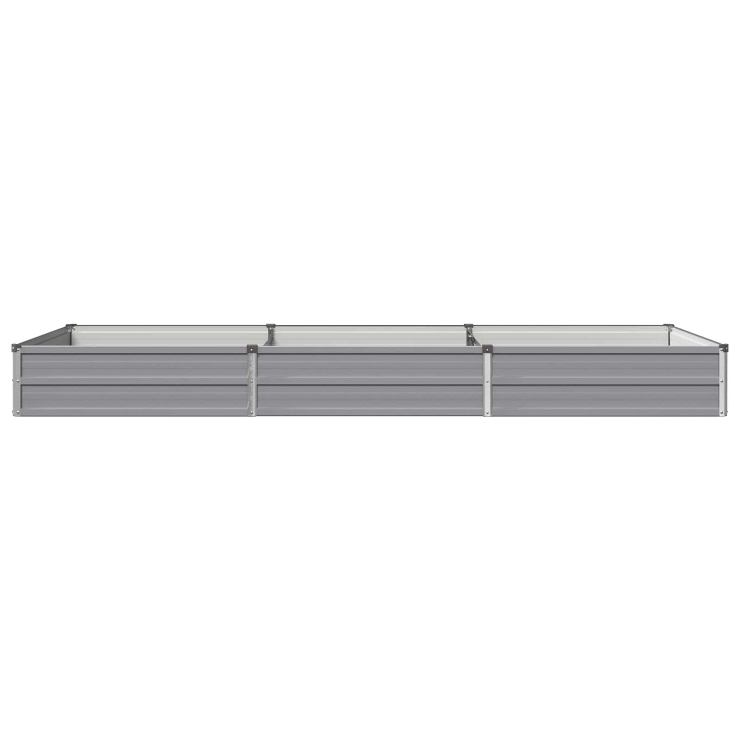 Raised Garden Bed Grey 240 x 80 x 24 cm cold-rolled steel