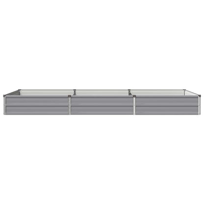 Raised Garden Bed Grey 240 x 80 x 24 cm cold-rolled steel