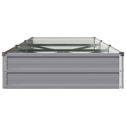 Raised Garden Bed Grey 240 x 80 x 24 cm cold-rolled steel