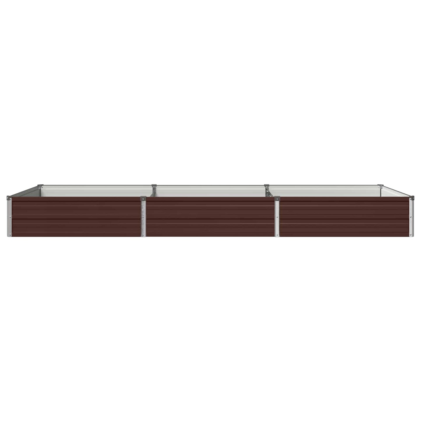 Raised Garden Bed Brown 240 x 80 x 24 cm cold-rolled steel