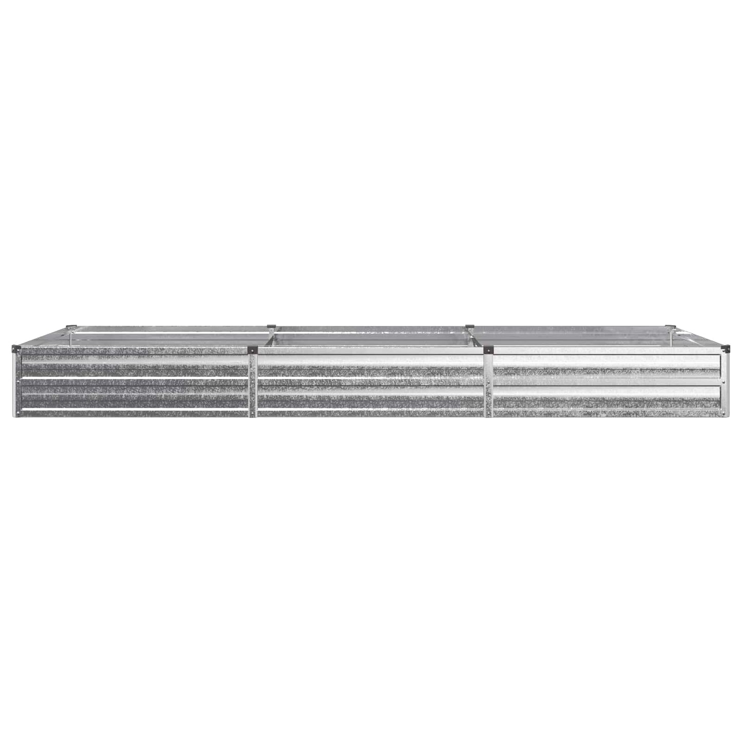 Raised Garden Bed Silver 240 x 80 x 24 cm galvanized