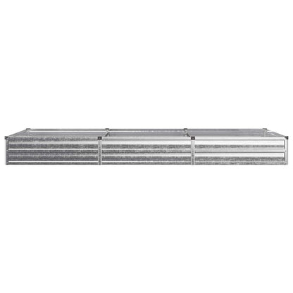 Raised Garden Bed Silver 240 x 80 x 24 cm galvanized