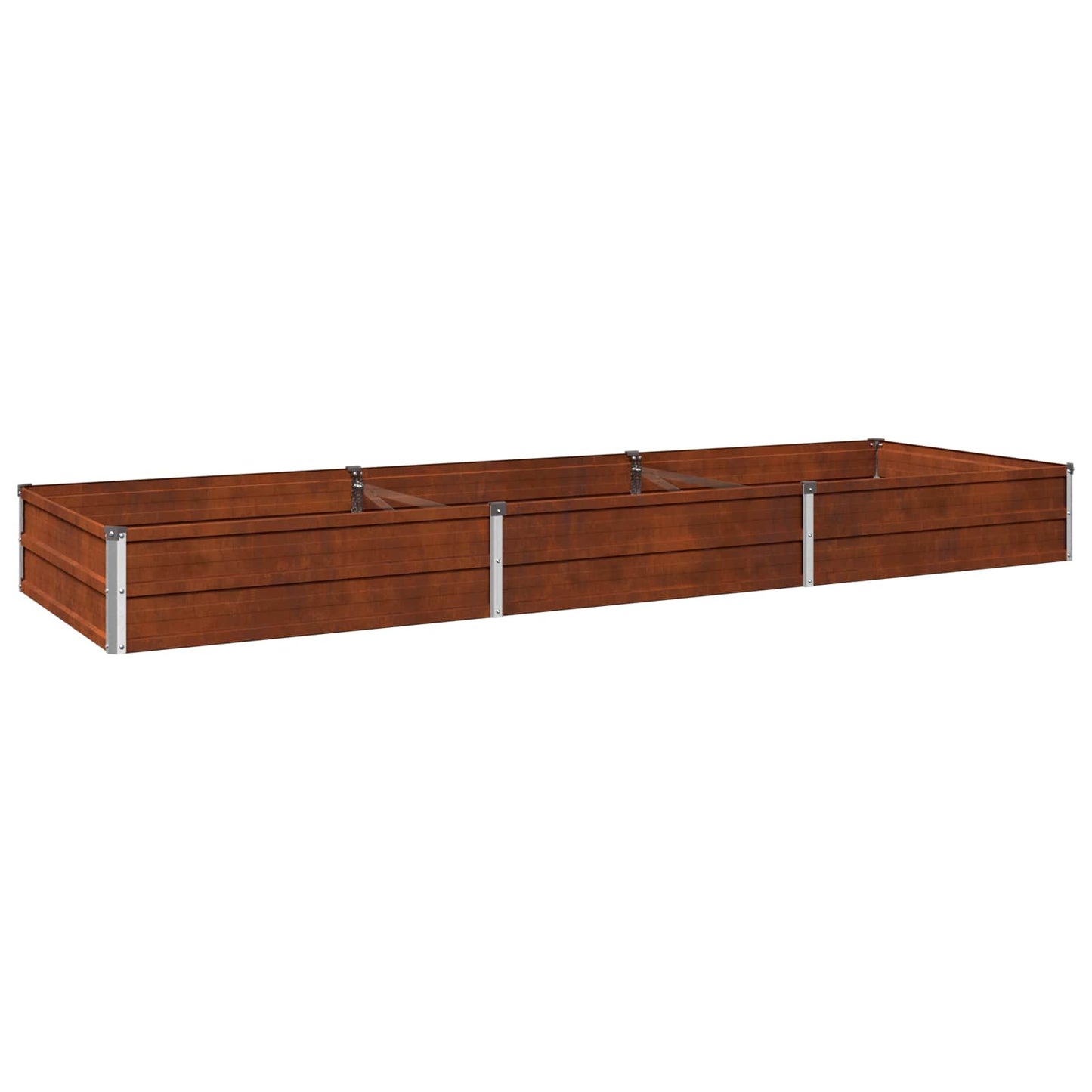 Raised Garden Bed Rusty 240 x 80 x 24 cm corton