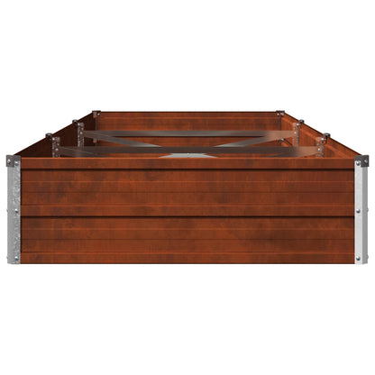 Raised Garden Bed Rusty 240 x 80 x 24 cm corton