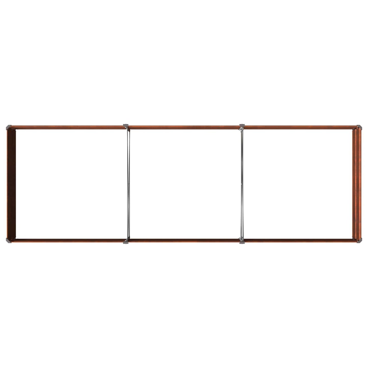 Raised Garden Bed Rusty 240 x 80 x 24 cm corton