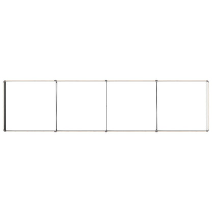 Raised Garden Bed Wood Brown 320 x 80 x 24 cm cold-rolled steel